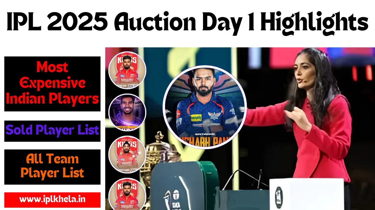 IPL 2025 Auction Day 1 Highlights