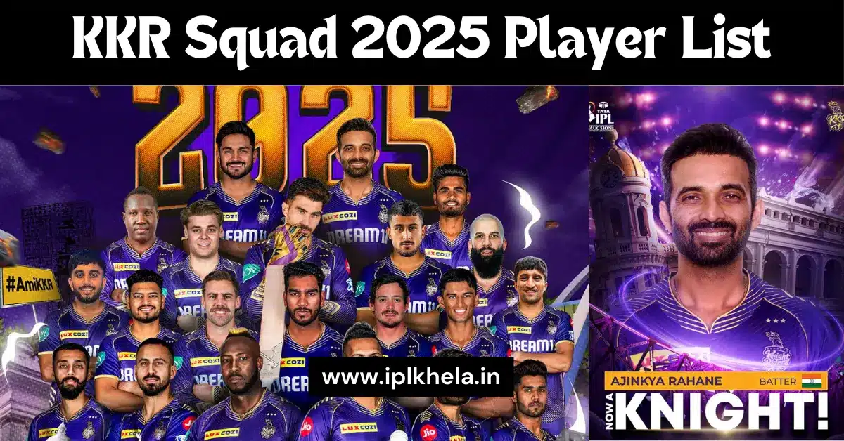 KKR Squad list IPLKHELA